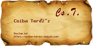 Csiba Teréz névjegykártya