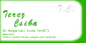 terez csiba business card